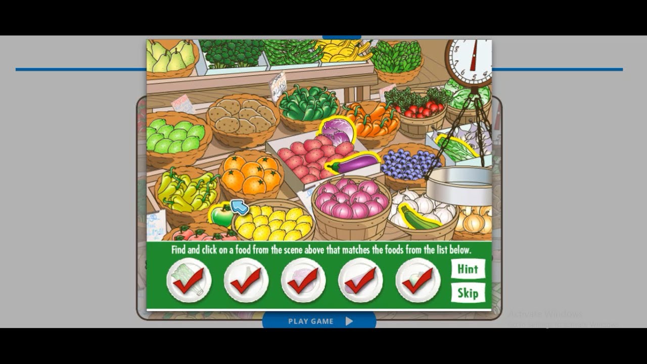 Healthy Food Hunt | Baby Games | Online Kids Games
