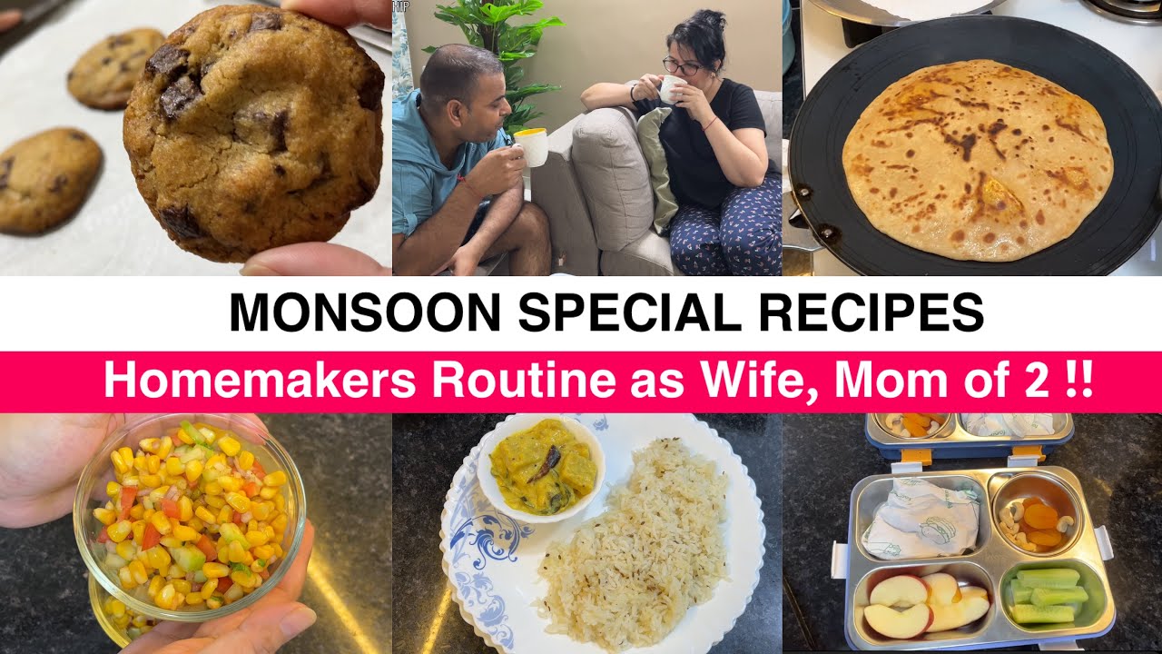 Rainy Day Special Delicious Meals | Breakfast to Dinner | Kids School Lunchbox idea #monsoon