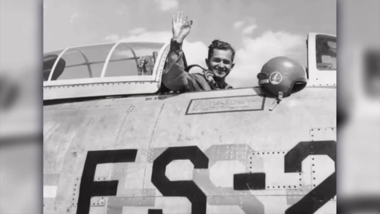 Woman walks in her father's footsteps 80 years after the WWII pilot's evacuation from Nazi POW camp