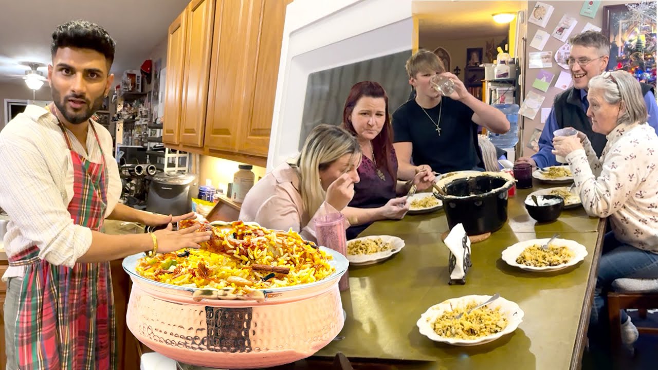 Cooking Dum Biryani for My American Family for the 1st Time 😋