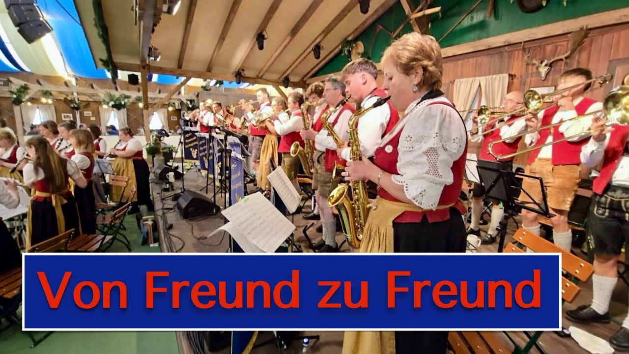 Münchner/Munich Oktoberfest 2025 / Von Freund zu Freund - Blasmusik Schöngeising (4K)
