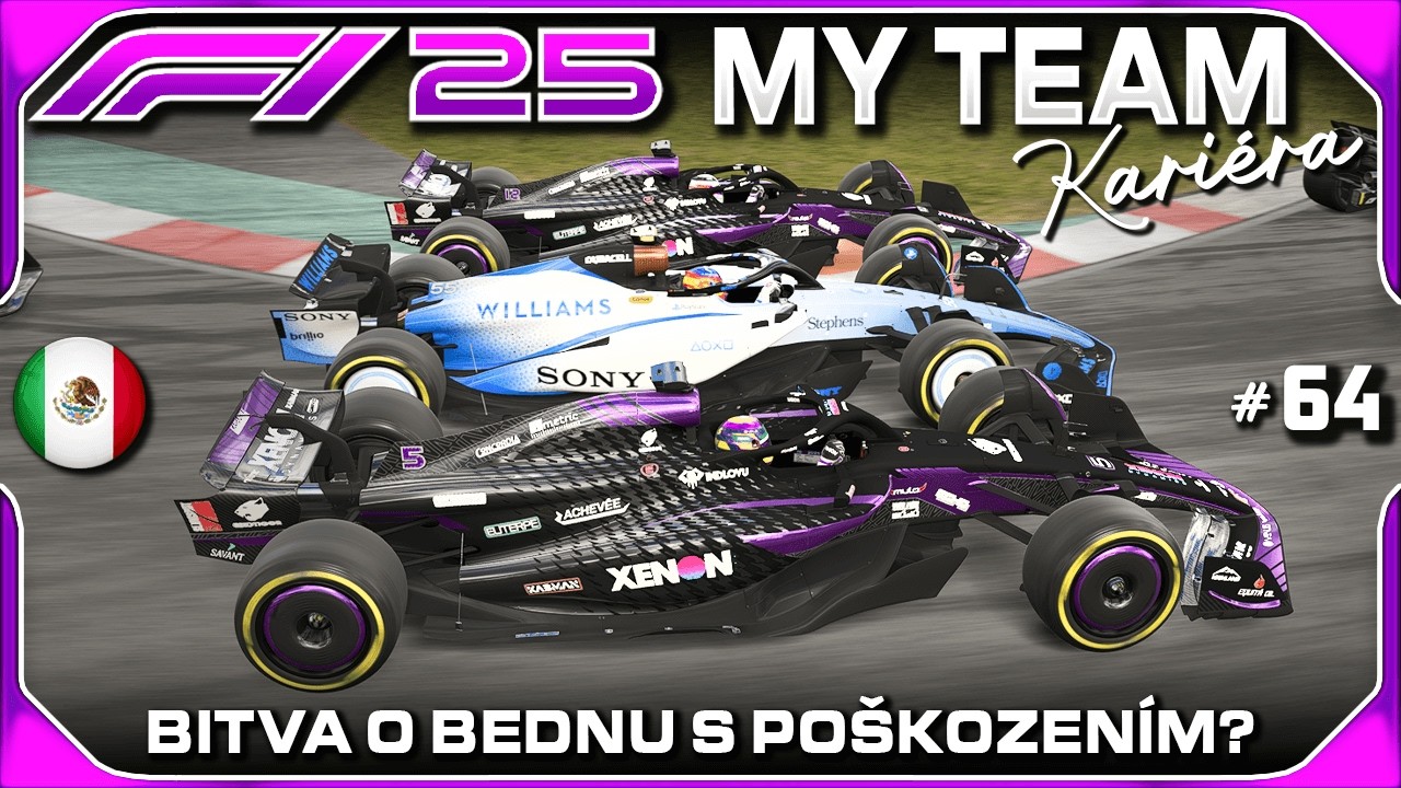 Bitva o Bednu s Poškozením? Velká Cena Mexika #64 | F1 25 My Team Kariéra CZ Let's Play