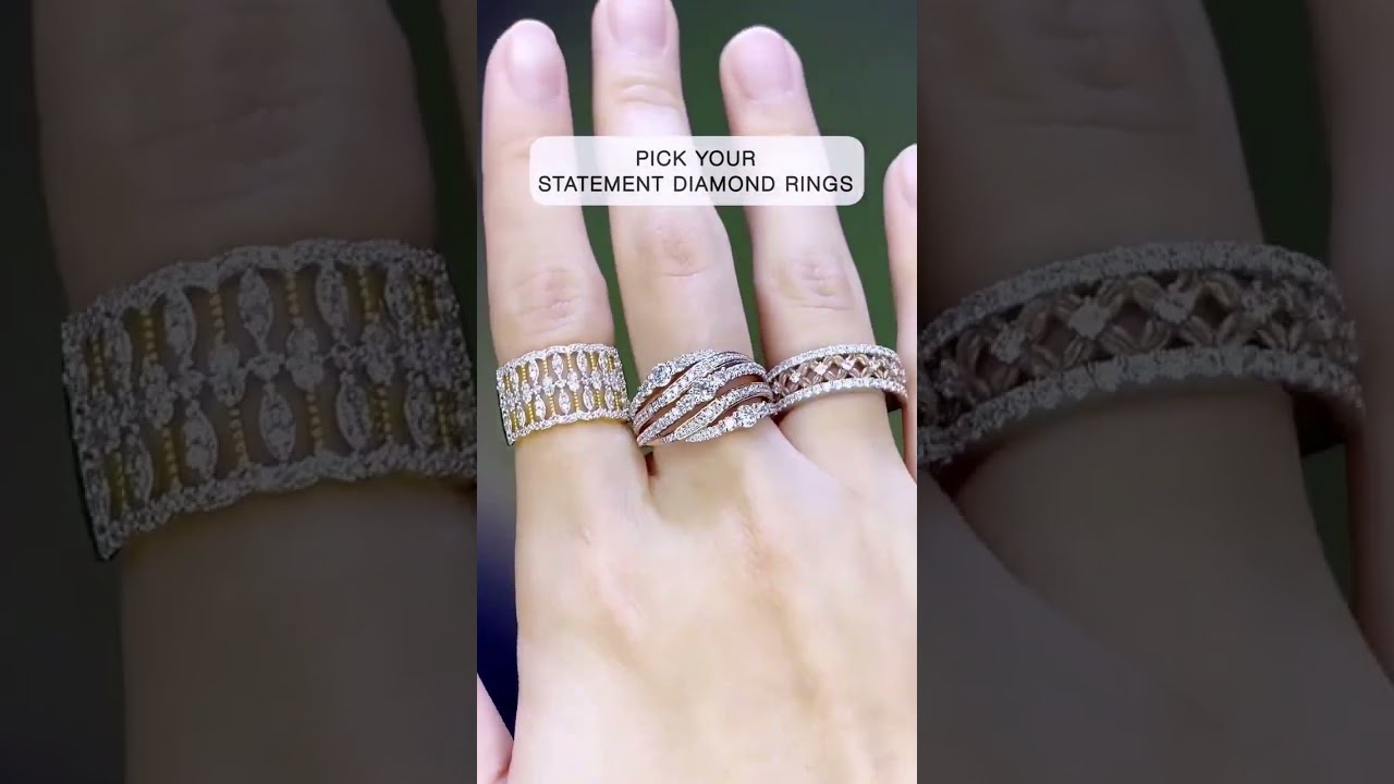 HABIB Sparkly Statement Diamond Rings 💍