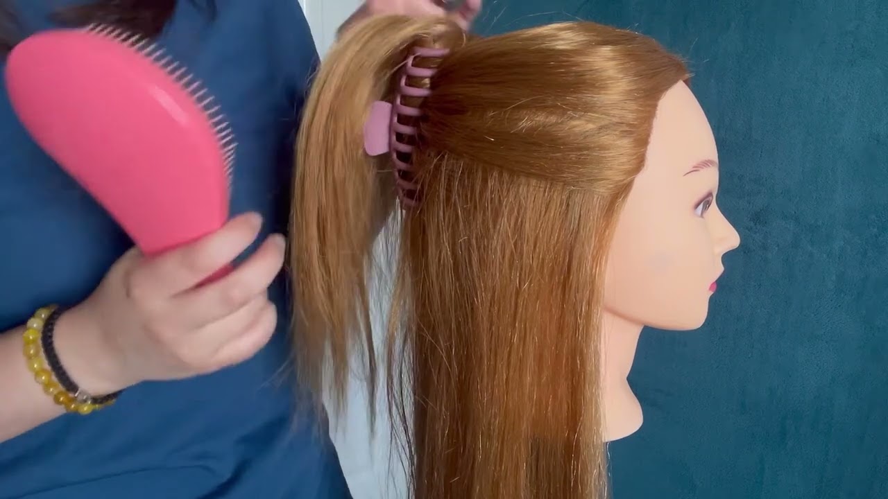 ASMR // Putting Clips in Kim’s Hair All Willy-Nilly ✨ | Hair Brushing + Clipping