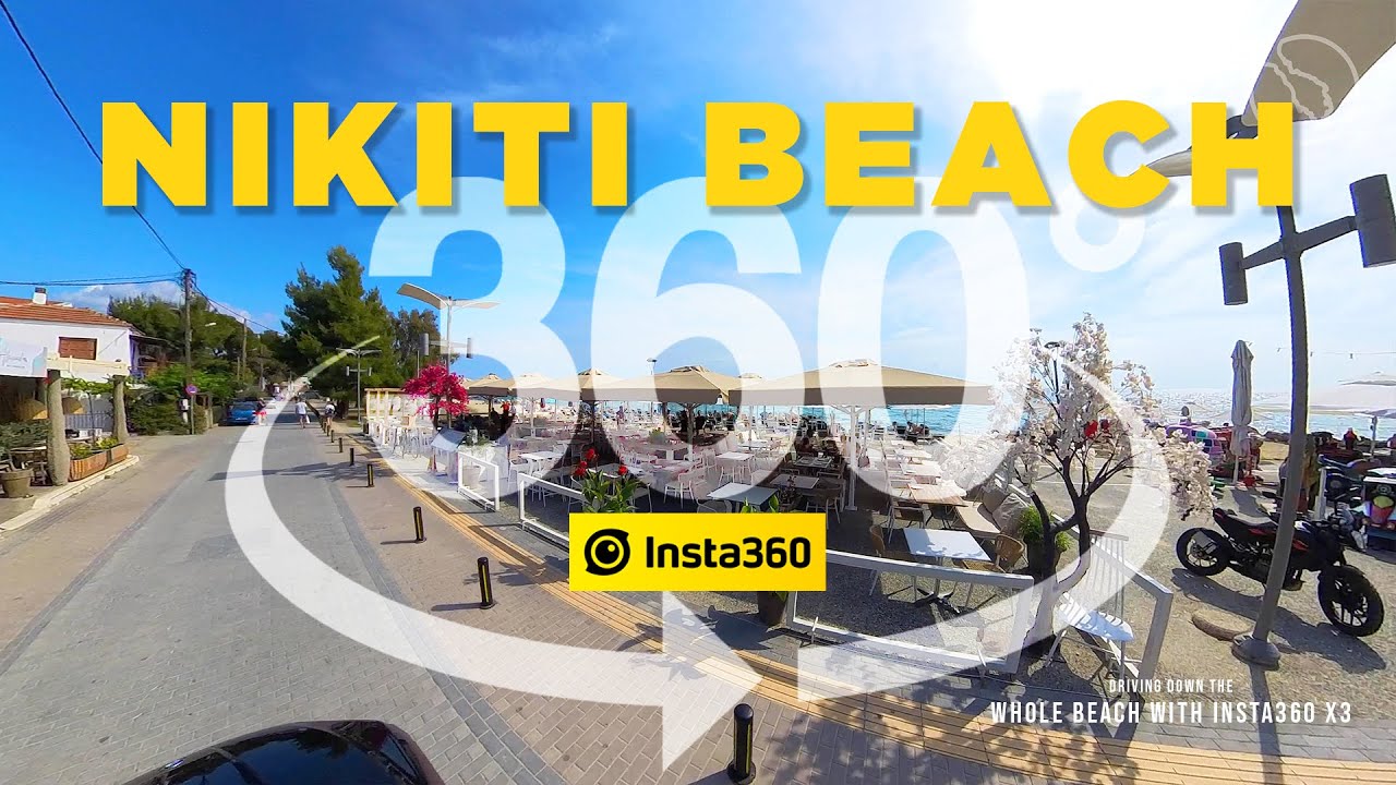 Nikiti Beach 360 Video - Explore the Beauty of Sithonia Halkidiki, Greece | Rotate, Zoom & Enjoy! 🌀