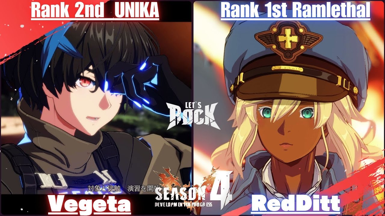GGST➤Rank 2nd UNIKA / ユニカ [ Vegeta ] vs Rank 1st Ramlethal / ラムレザル [ RedDitt ] GuiltyGear