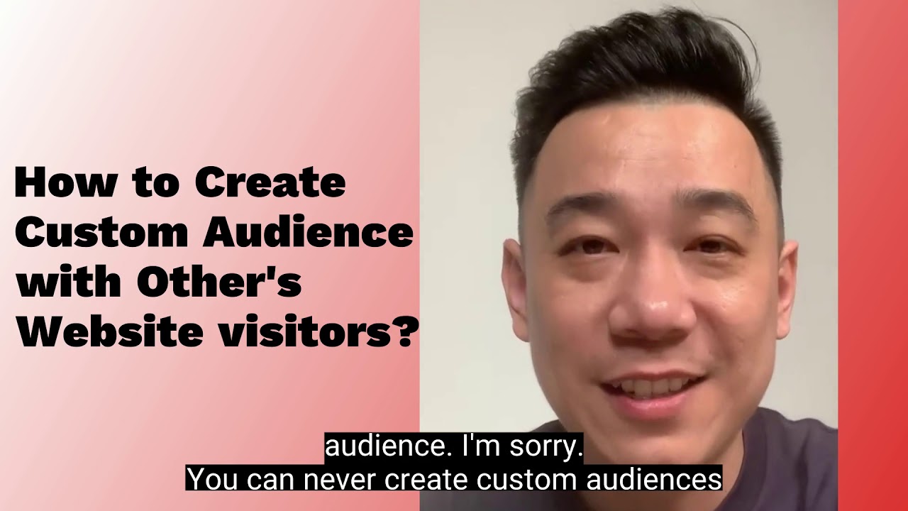 How to Create Custom Audience with other websites' visitors? (Facebook Ads Target Audience Tutorial)