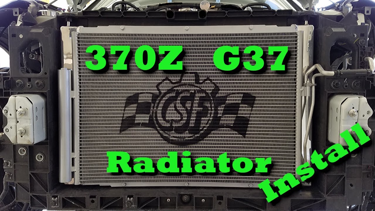 Установка радиатора CSF 370Z G37