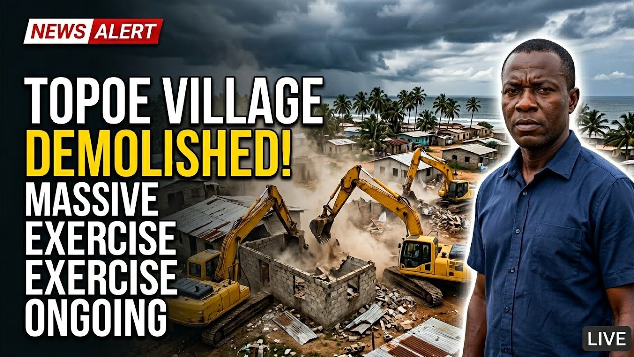SHOCKING Massive Demolition Exercise ongoing in Topoe Village, Monrovia by an Liberian Individual 