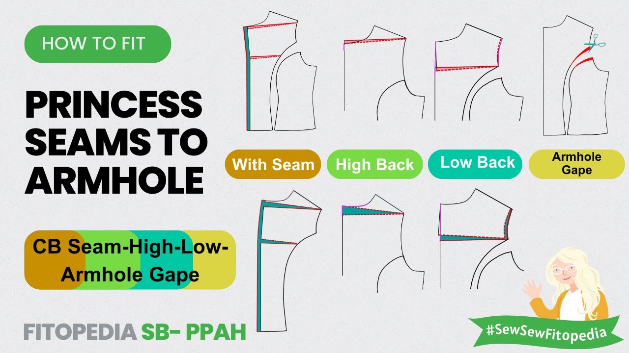 Fitting Back Issues With a Princess Seam to the Armhole- SB-PPAH Fitopedia