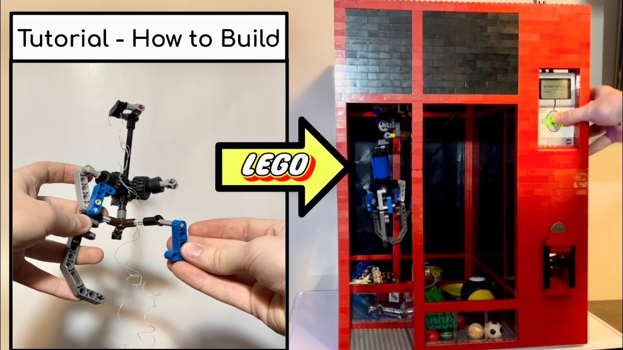 How to Make a LEGO Claw Machine Tutorial - Easy Working LEGO EV3