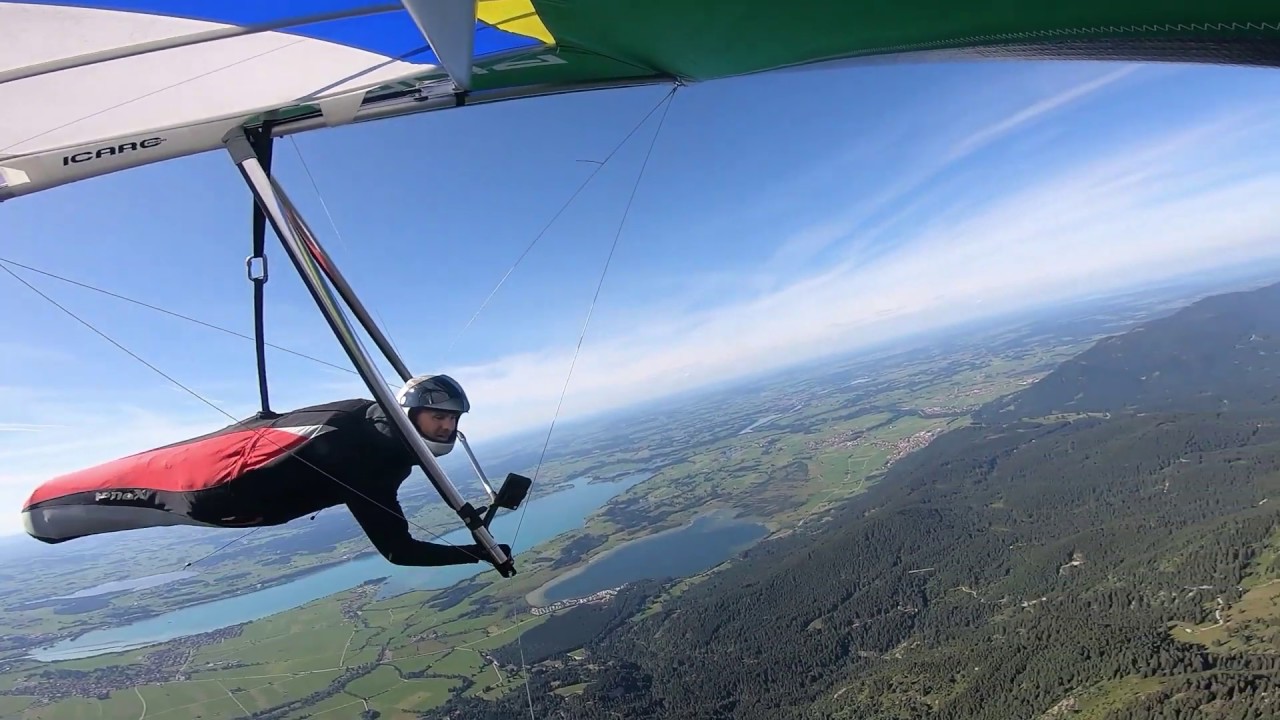 Hang gliding at Tegelberg and Säuling