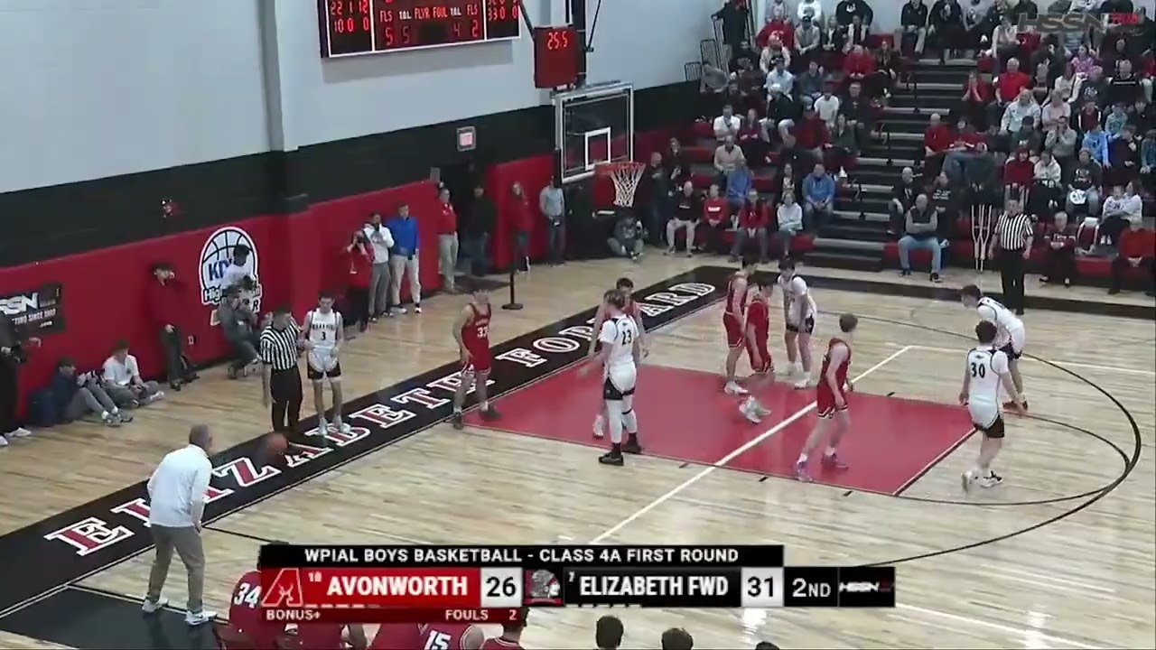HSSN Highlights: WPIAL Boys Basketball 4A First Round - Avonworth at Elizabeth Forward