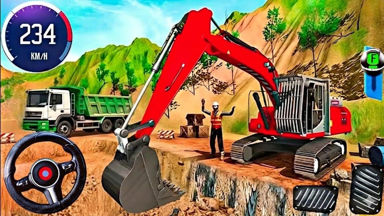 JCB Wala Game 🚜 City Road Construction Simulator 3D Gameplay 🚧 #jcb 
