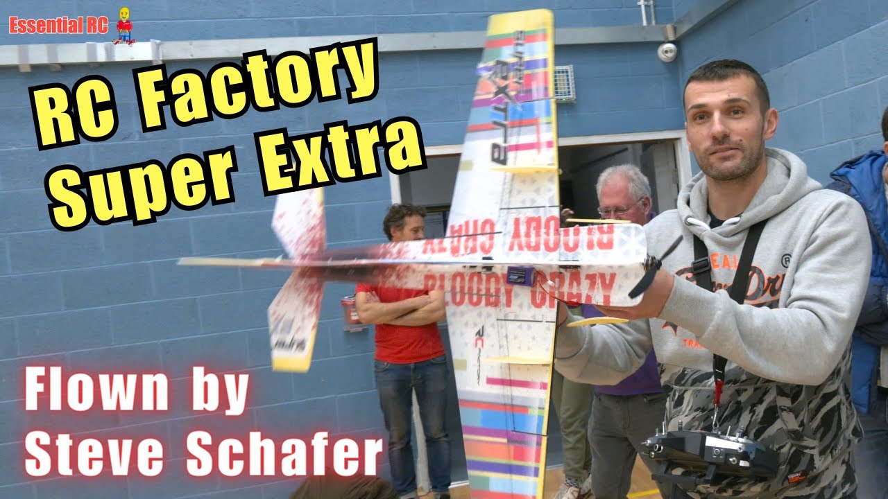 CRAZY INDOOR SKILLS ! RC Factory Super Extra | Flown by Steve Schafer