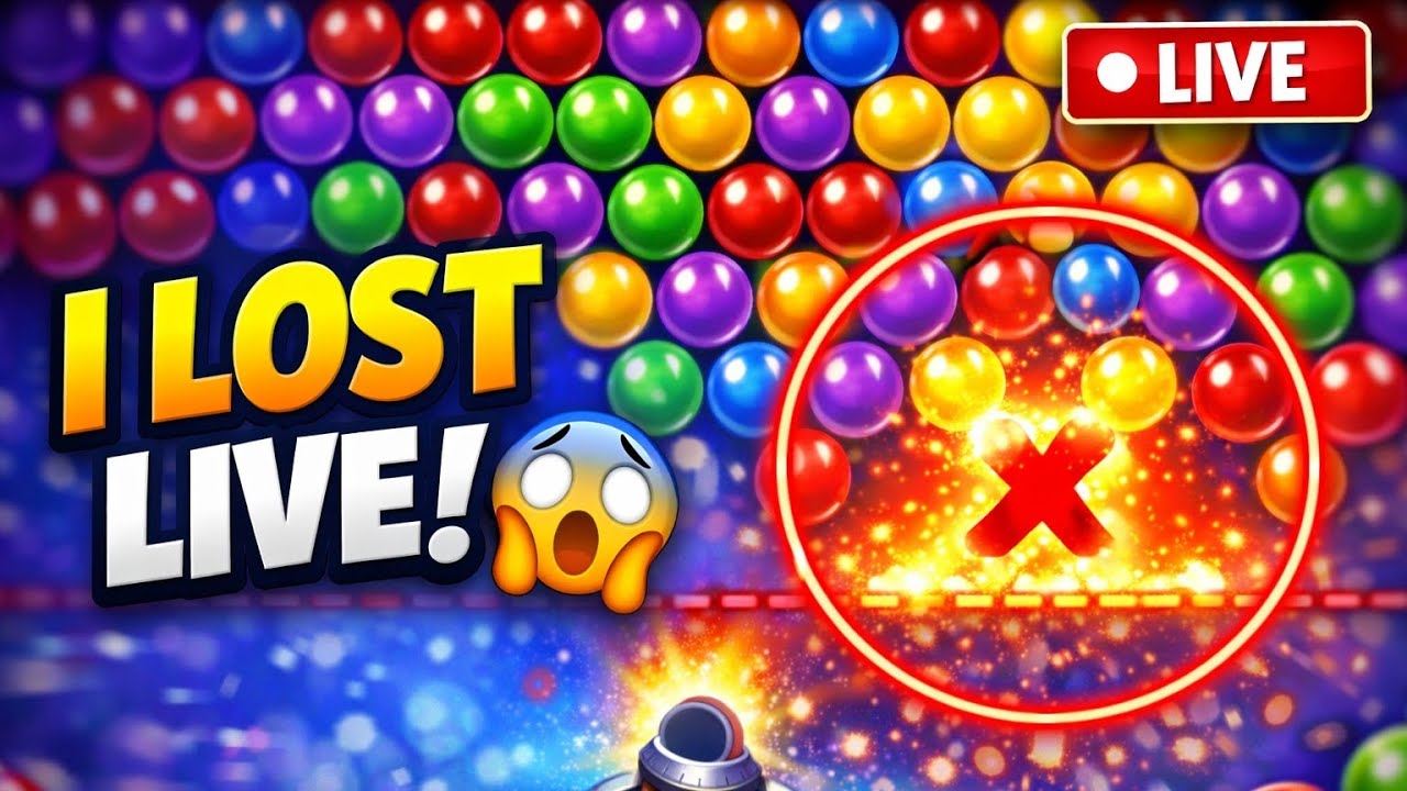 I Played Bubble Pop LIVE Until I Failed 😱 Endless Bubble Shooter