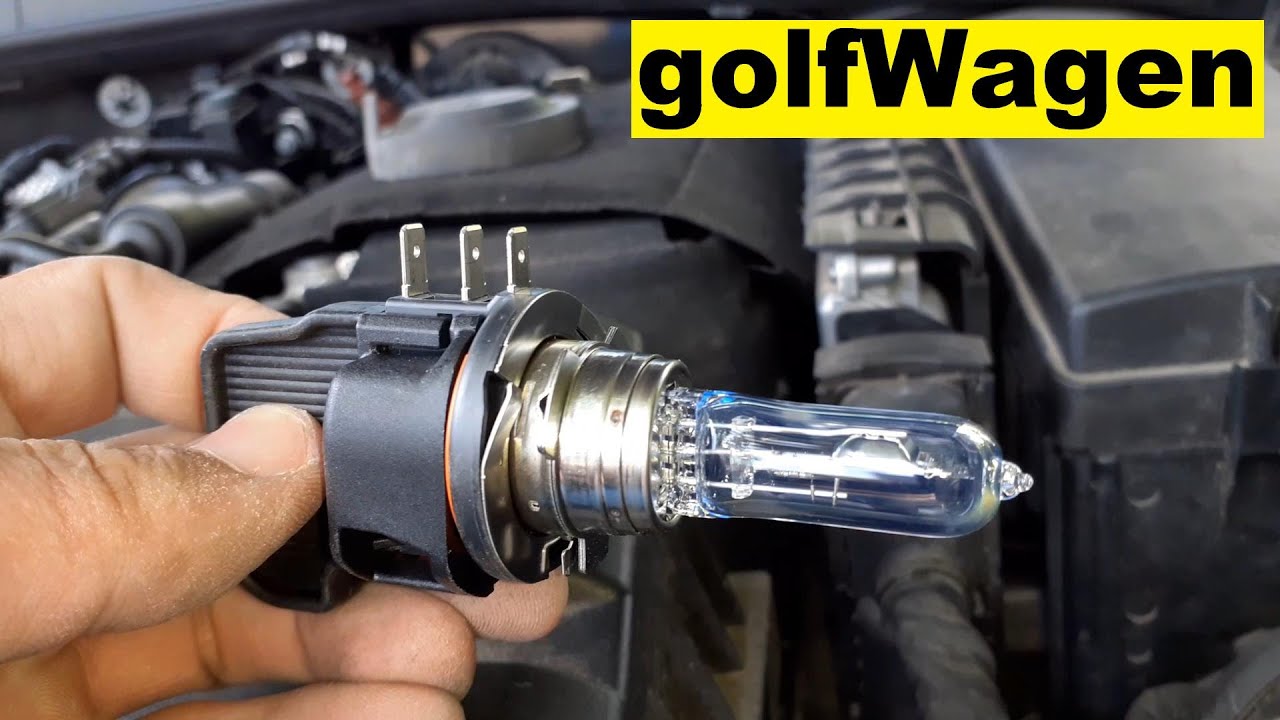 VW Golf 7 high beam bulb light change