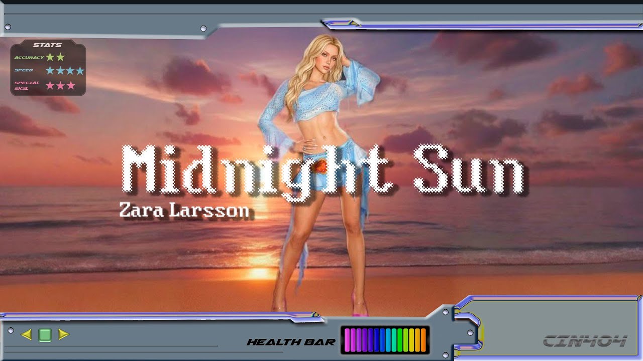 Zara Larsson - Midnight Sun (LYRICS)/gamecore ll Sub. Español + Inglés