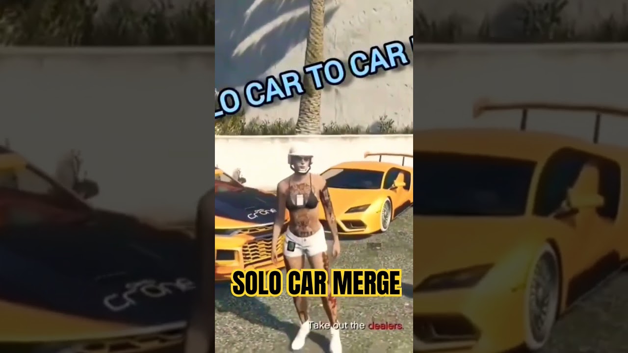 Solo Car Merge #gta5 #gaming #cartocarmerge #carmerge