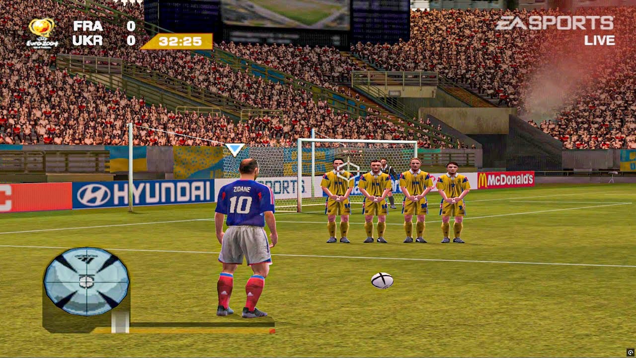 UEFA Euro 2004 -- Gameplay (PS2) -PRANCIS VS UKRAINA [1K 60FPS]