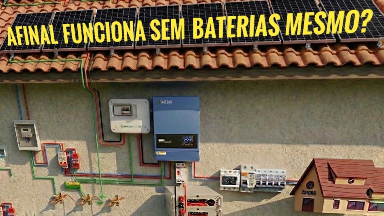 Inversor Híbrido Anenji 48v 6200w funciona sem baterias no Offgrid ? Veja Alguns Detalhes 