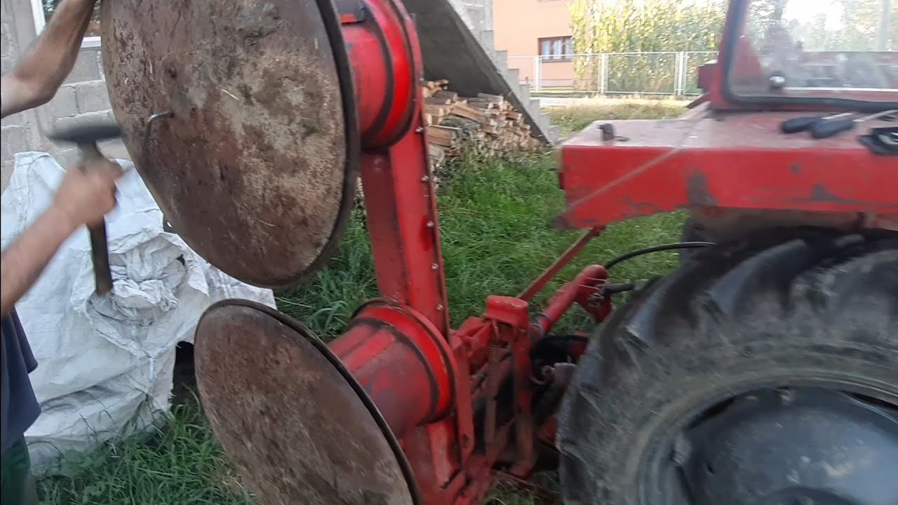 Roto kosa pz 165 - skidanje tanjira