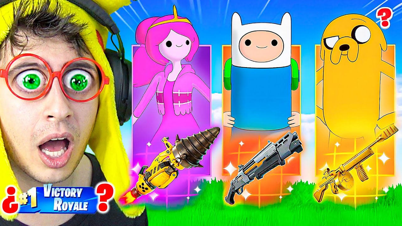Hora de Aventuras Skin Challenge 🐶🔥!! (Reto Dibujos Animados) - Fortnite
