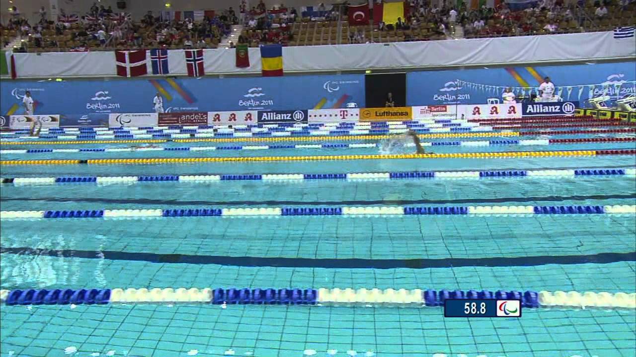 Men's 100m Freestyle S1 - 2011 IPC Swimming Euros
