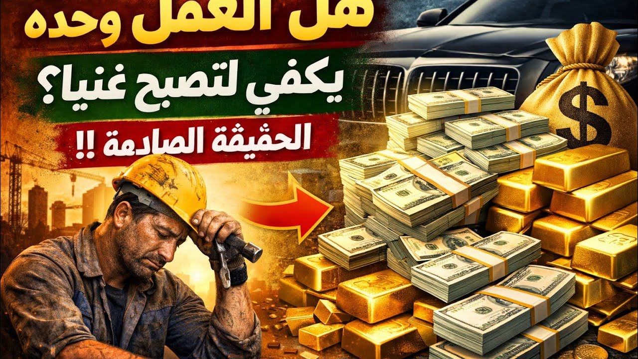 هل العمل وحده يكفي لتصبح غنيًا؟ الحقيقة الصادمة