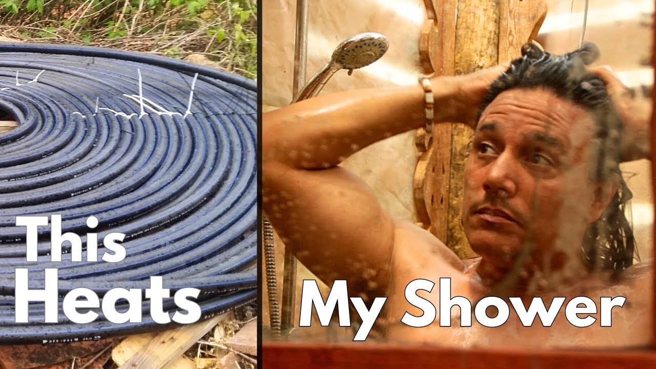 Free Hot Showers Using Only the Sun (DIY Solar Coil Heater)