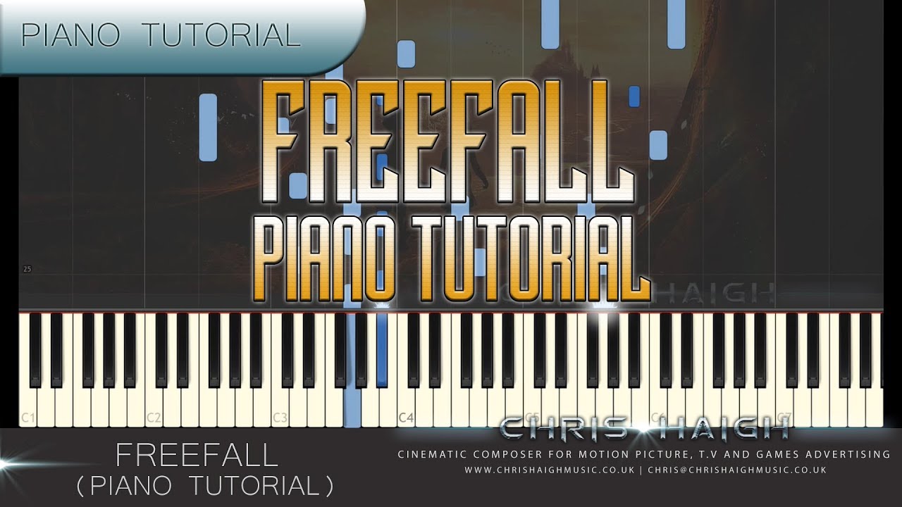 SOLO PIANO TUTORIAL - FREEFALL (How To Play Epic Emotional Piano 2018)