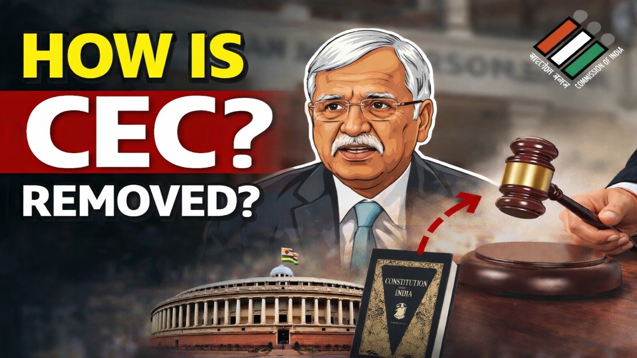 How Is the Chief Election Commissioner Removed? | Article 324 Explained | UPSC Polity