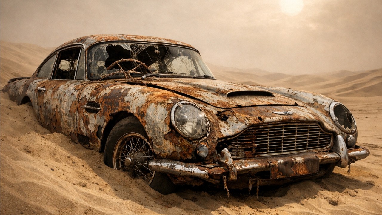 I Found a 1964 Aston Martin DB5 Under a Sand Dune! Extreme ASMR Restoration