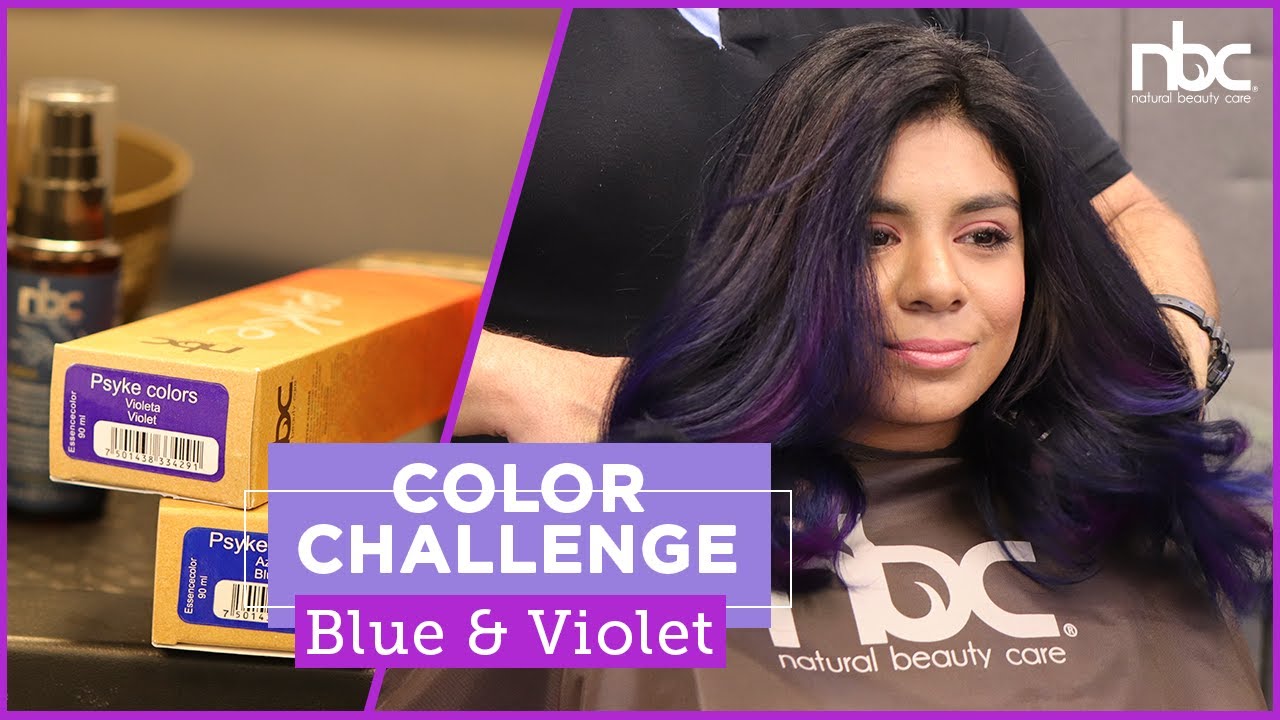 Color Challenge  |  Balayage AZUL VIOLETA  | Natural Beauty Care