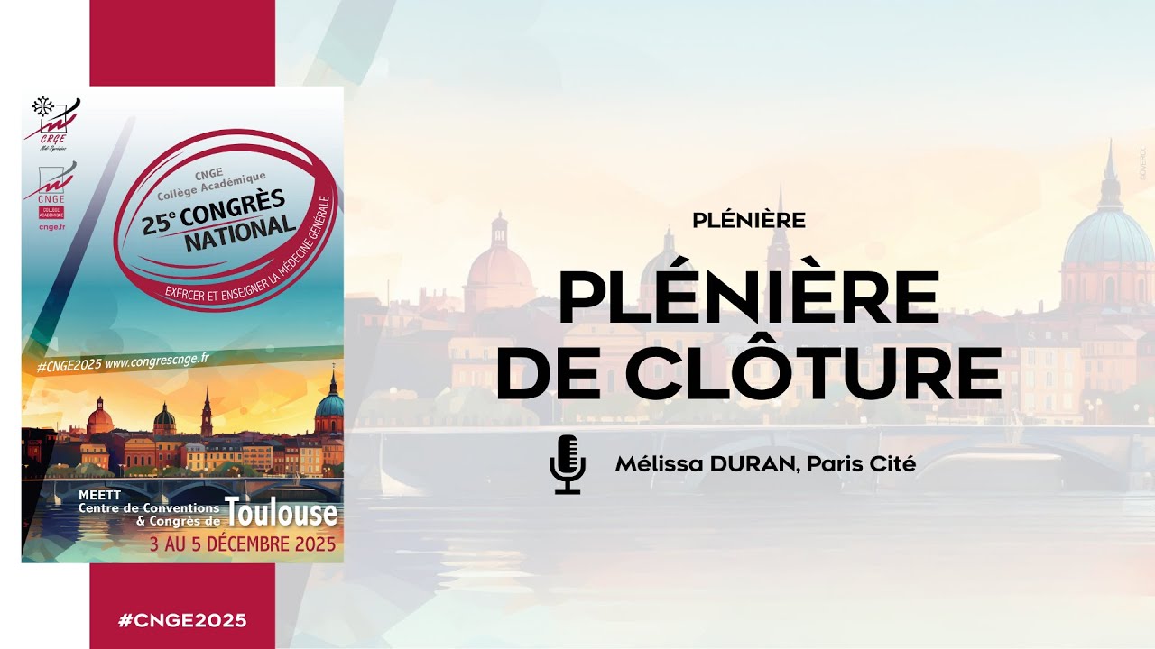 CNGE 2025 – Plénière de clôture | Mélissa DURAN