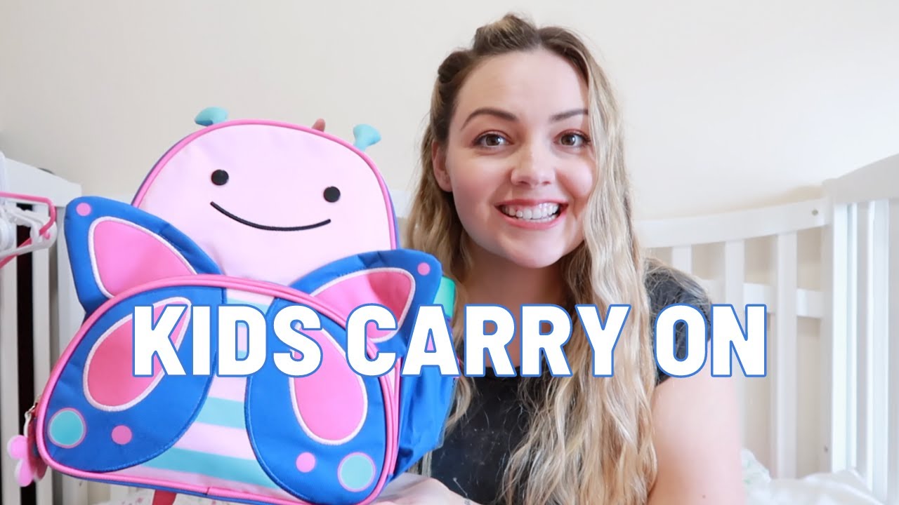 WHAT'S IN MY KID'S CARRY ON BAG! | Travel Bags For Kids | Kaylee Farnes