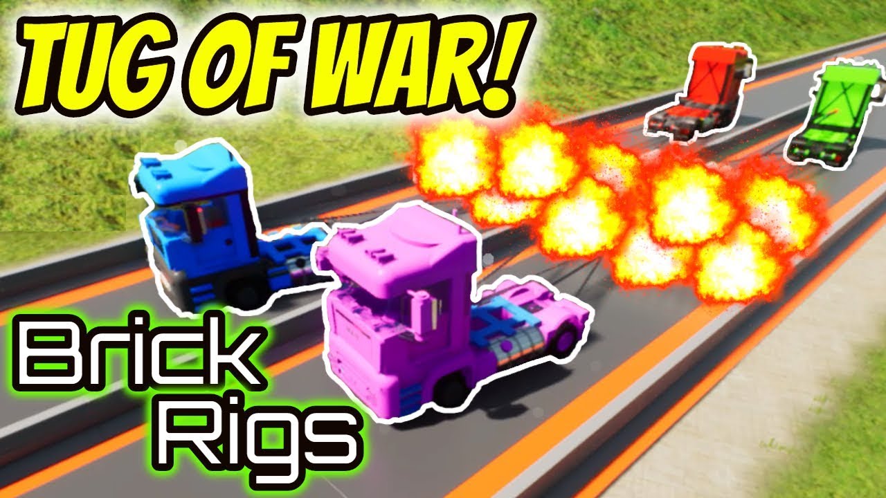 Brick Rigs EXTREME TUG OF WAR With Spycakes Camodo Gaming and Beautiful OB | Brick Rigs Gameplay