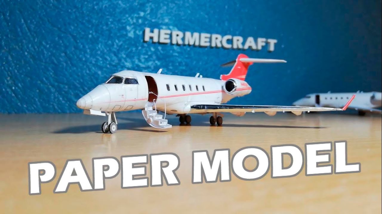 Bombardier Challenger 300 BAC Papercraft