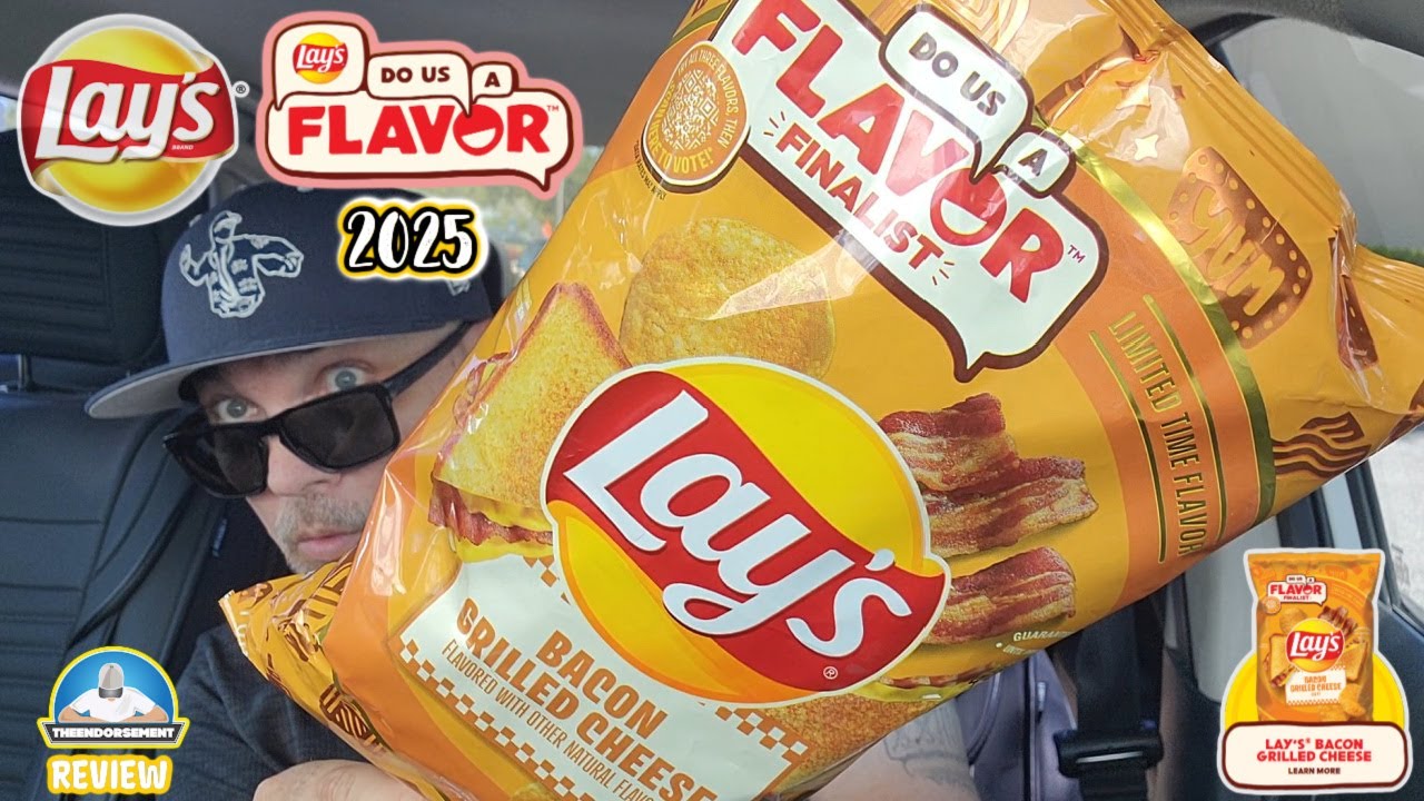 Lay's® Bacon Grilled Cheese Potato Chips Review! 🧀🥪🥔 | Do Us A Flavor Contest! | theendorsement