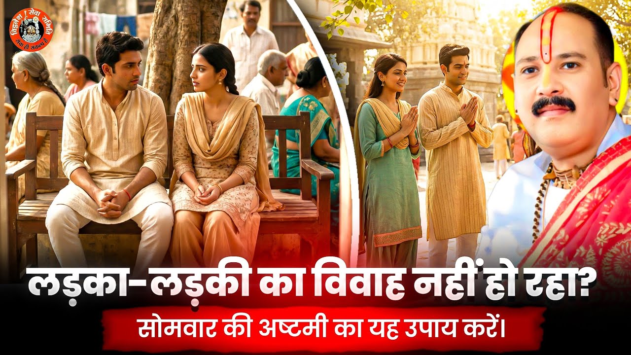 लड़का-लड़की का विवाह नहीं हो रहा? सोमवार की अष्टमी का यह उपाय करें। @panditpradeepmishraofficial 