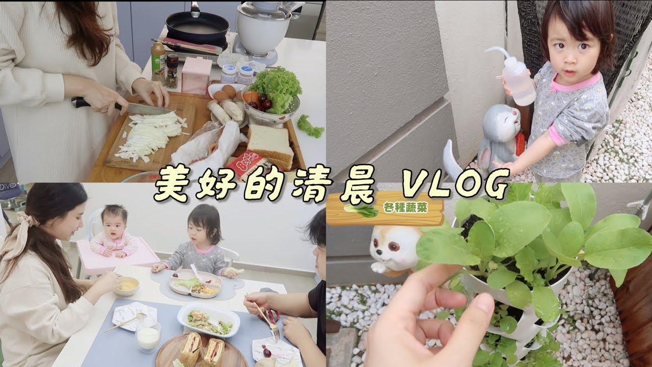 【vlog】吃个营养早餐，去庭院看看我的菜菜们！【Stephie 蔚絲】