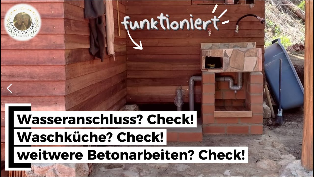 Wasseranschluss fertig! DIY Garten & Outdoor-Waschplatz Update