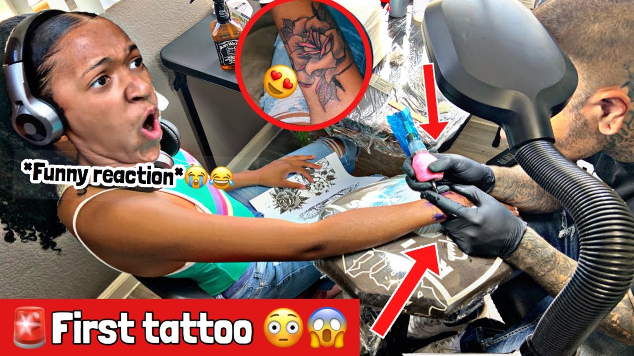 GETTING FIRST TATTOO 🚨😱 **Only 16 years old😳MUST SEE😭 (Funny Reaction) 😂