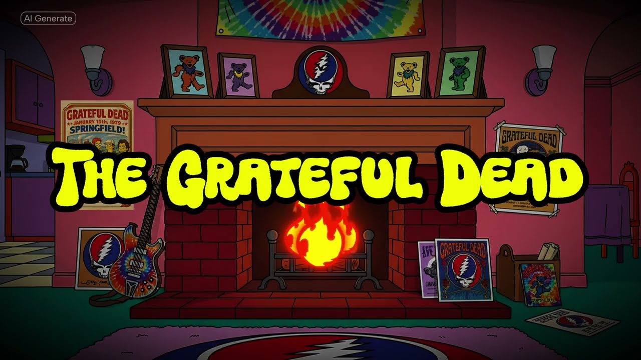 Grateful Dead 1-15-1979 Springfield Civic Center  (Audience Recording) Fireplace Yule Log