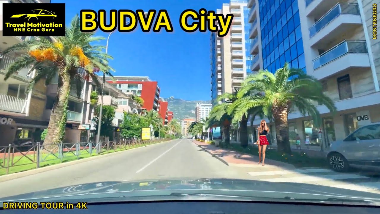 BUDVA vožnja kroz grad Jesen 2024 - BUDVA City [Driving Tour in 4K] MNE Crna Gora