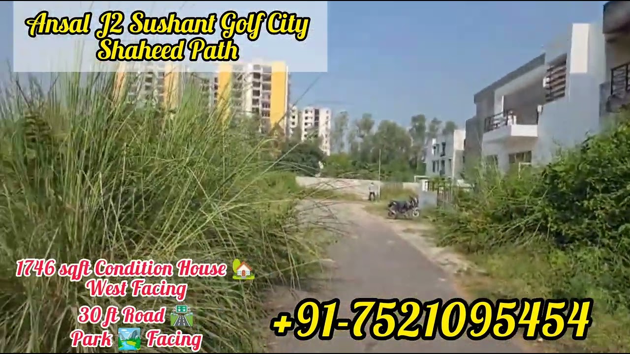 1746 sqft Condition House Ansal J2 Sushant Golf City Shaheed Path Lucknow 