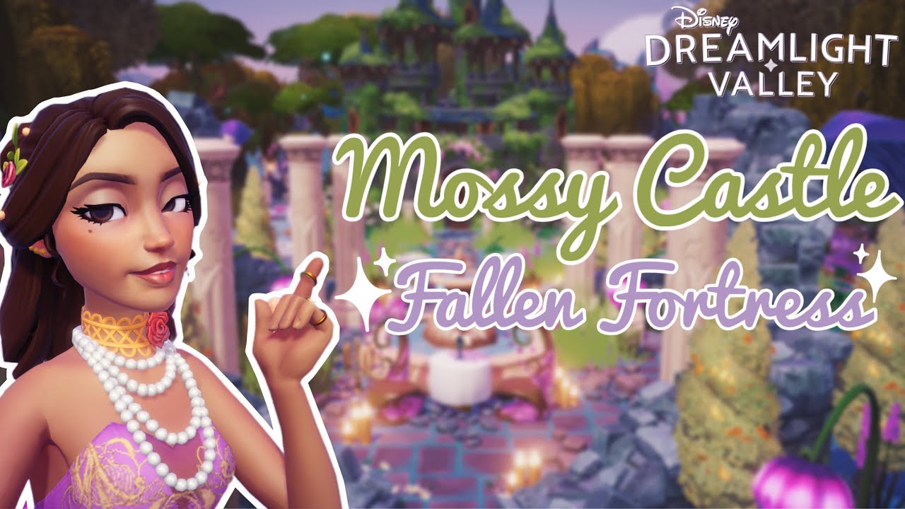 MOSSY CASTLE 🏰🪻💜 | RIVER KIT | STORYBOOK VALE | DISNEY DREAMLIGHT VALLEY