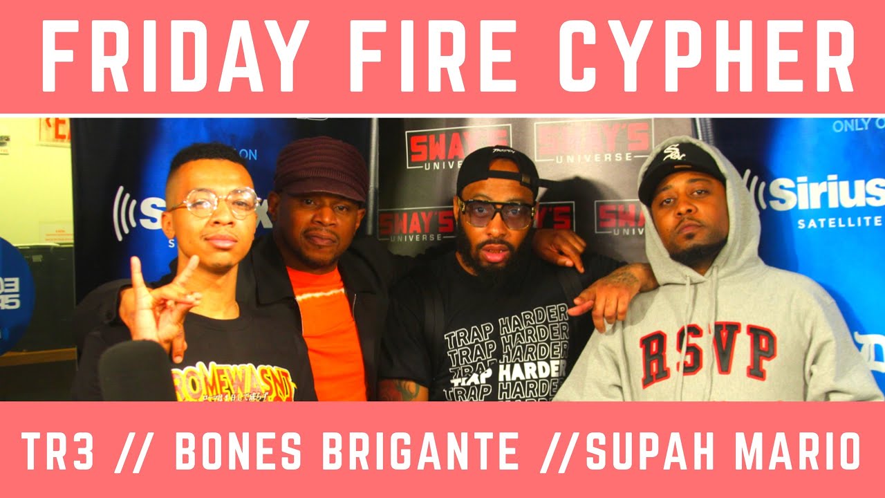 Friday Fire Cypher: TR3 & Bones Brigante Freestyle Over Supah Mario Beats | Sway's Universe