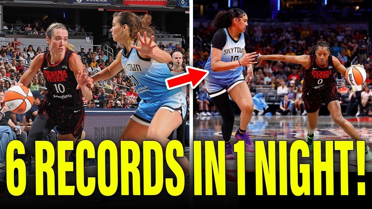AMAZING! Indiana Fever SHATTER 6 Records, CRUSH Angel Reese & Chicago Sky Without Caitlin Clark!