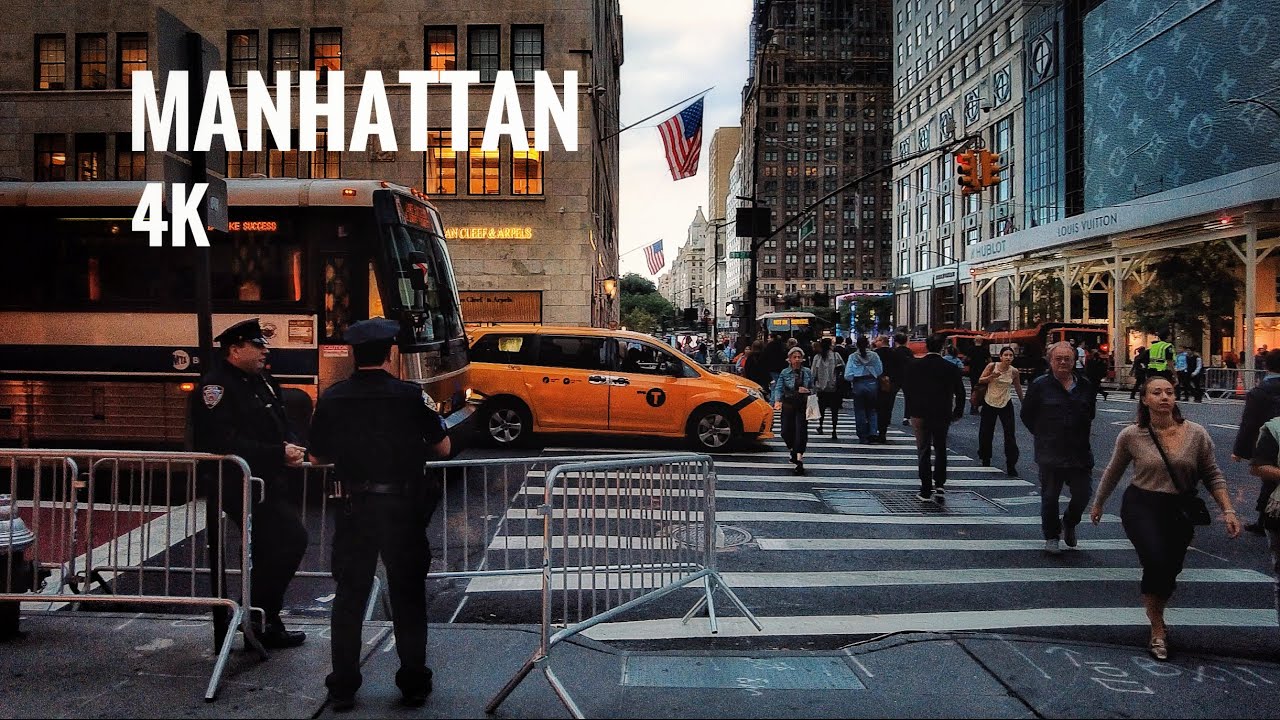 Relaxing Walk Around Manhattan🗽 (rush hour) - NEW YORK, 5th Avenue, Grand Central Terminal 4k - 2024